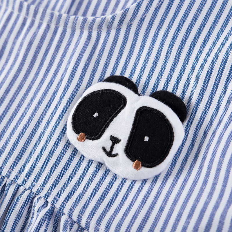 Summer Arrival Animals Cartoon Pattern Sleeveless Striped Dress for Stylish Girls, MyKids-USA®, Baby & Toddler Dresses, MyKids-USA -  -  -  -  -  -  - 