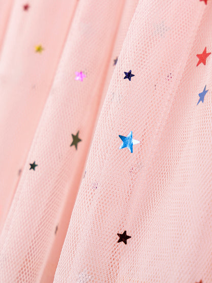 Summer Arrival Cartoon and Stars Pattern Short Sleeves Crew Neck Dress for Stylish Girls, MyKids-USA®, Baby & Children's Dresses, MyKids-USA -  -  -  -  -  -  - .