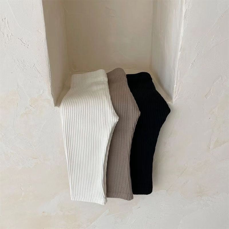 Autumn Arrival Elastic Baby Kids Unisex Solid Color Striped Pattern Pants, MyKids-USA®, Baby & Toddler Bottoms, MyKids-USA -  -  -  -  -  -  - 