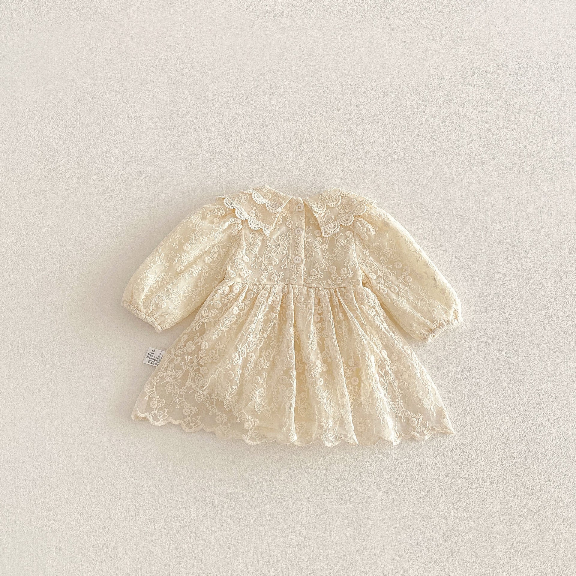 Spring Arrival Baby Girls Long Sleeves Tulle Decorated Flowers Pattern Bodysuit, MyKids-USA®, Bodysuits, MyKids-USA -  -  -  -  -  -  - .