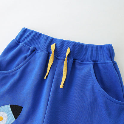 Summer Arrival Kids Boys Cotton Casual Style Cartoon Rocket Pattern Shorts, MyKids-USA®, Shorts, MyKids-USA -  -  -  -  -  -  - 