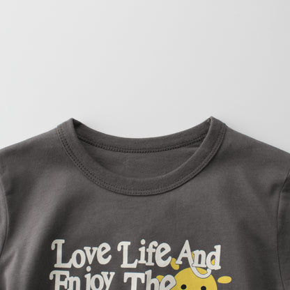 Boys’ Cartoon and Letters Print T-shirt in European and American Style, MyKids-USA®, Baby & Toddler Tops, MyKids-USA -  -  -  -  -  -  - 