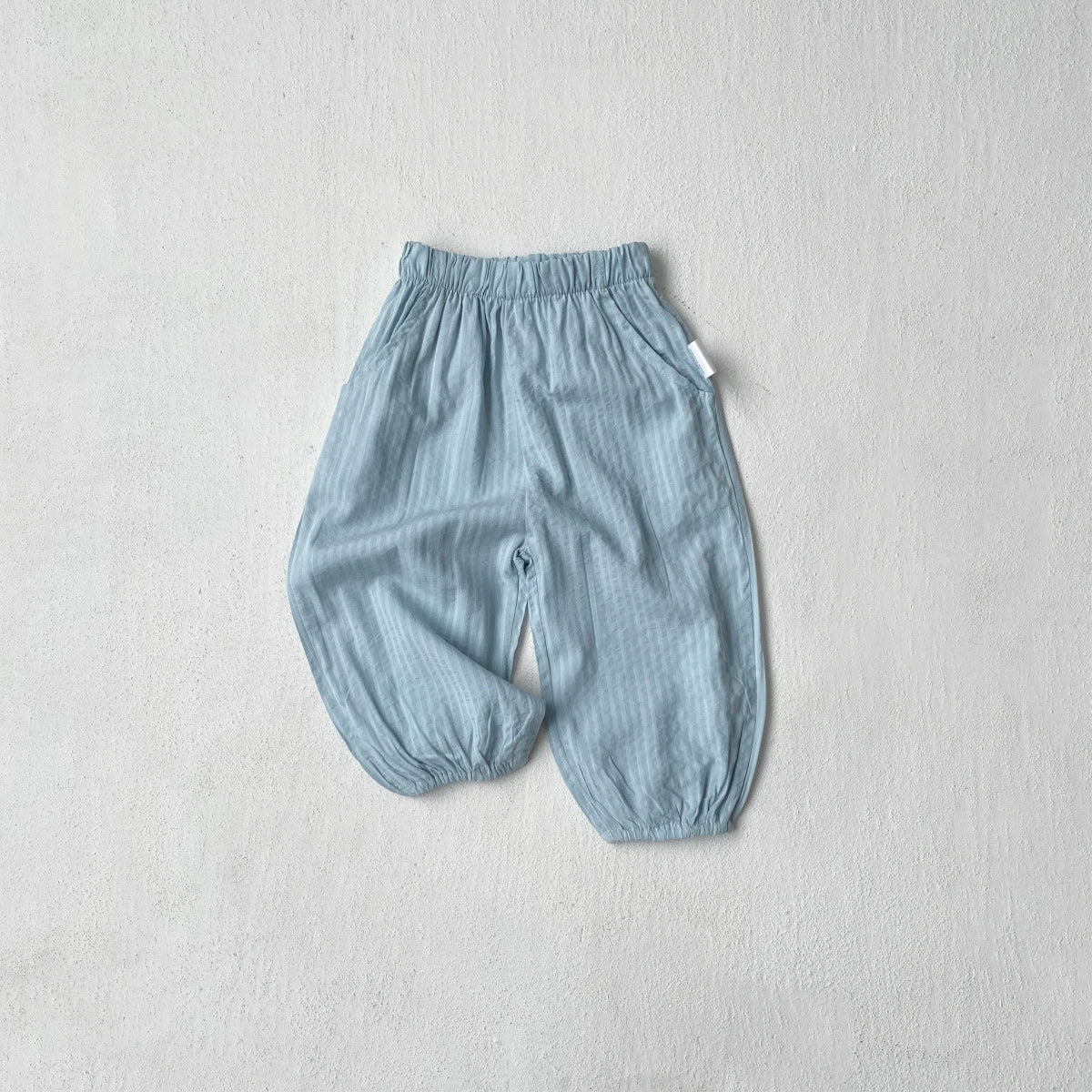 Summer Arrival Baby Unisex Casual Style Plain Jacquard Pattern Pants, MyKids-USA®, Trousers, MyKids-USA - Size/Age - 73 (6-9M) - Color - Blue -  -  - TR2505292042-B