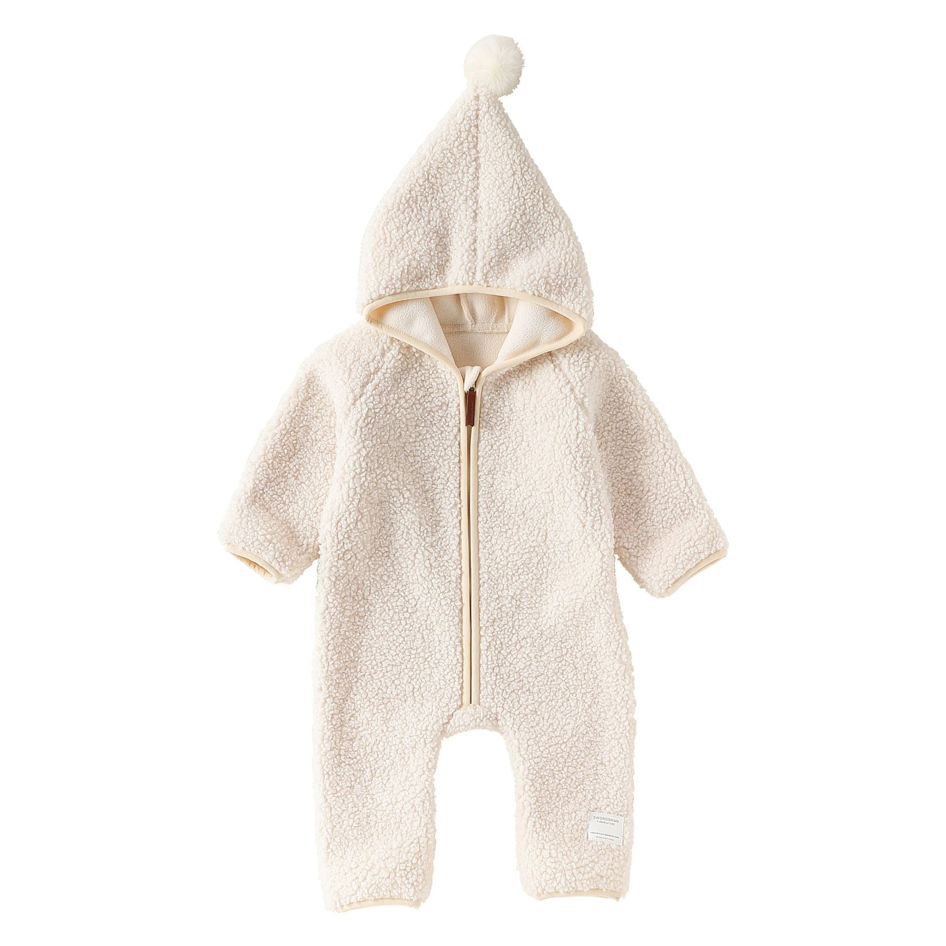 Winter Arrival Baby Unisex Long Sleeves Letters Pattern Fluffy Hooded Rompers, MyKids-USA®, Baby One-Pieces, MyKids-USA - Size/Age - 66 (3-6M) - Color - Apricot -  -  - TR2512271005-A.