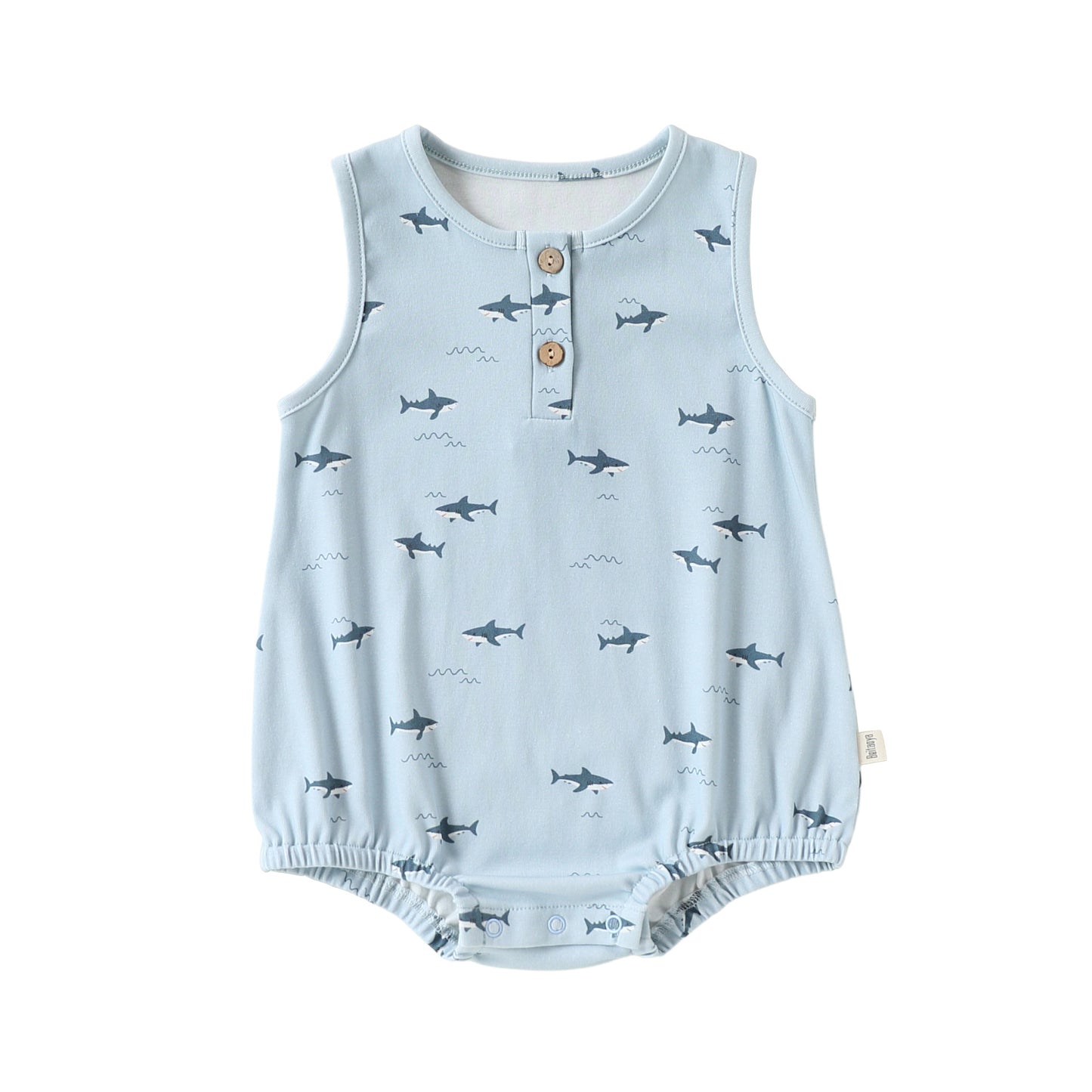 Summer Arrival Baby Boys and Girls Sleeveless Marine Pattern Bodysuit, MyKids-USA®, Baby & Children's One-Pieces, MyKids-USA® - Size/Age - 66 (3-6M) - Color - Blue -  -  - TR2605032231-A.