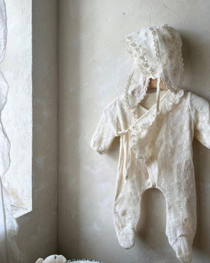 Spring and Summer Arrival Baby Unisex Solid Color Lace Long Sleeves Rompers, MyKids-USA®, Baby One-Pieces, MyKids-USA -  -  -  -  -  -  - .