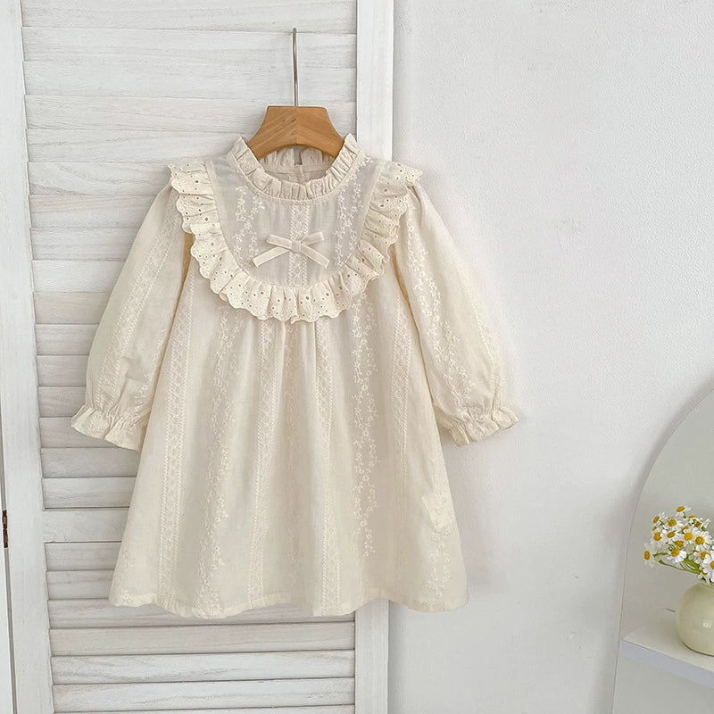 Baby Girls Flowers Pattern Long-sleeved Onesies and Dress – Princess Sister Matching Set, MyKids-USA®, Baby & Toddler Dresses, MyKids-USA -  -  -  -  -  -  - 