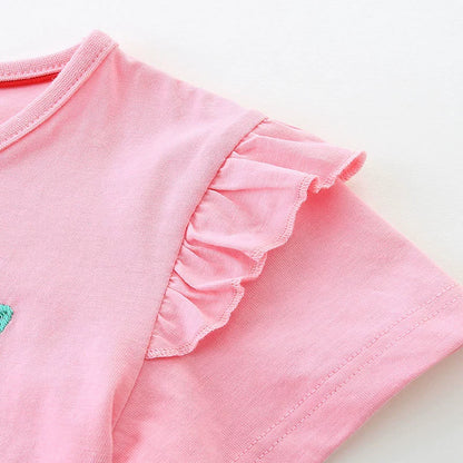 Summer Baby Kids Cute Elephant Pattern T-shirt and Shorts Clothing Set for Girls, MyKids-USA®, Baby & Toddler Outfits, MyKids-USA -  -  -  -  -  -  - 