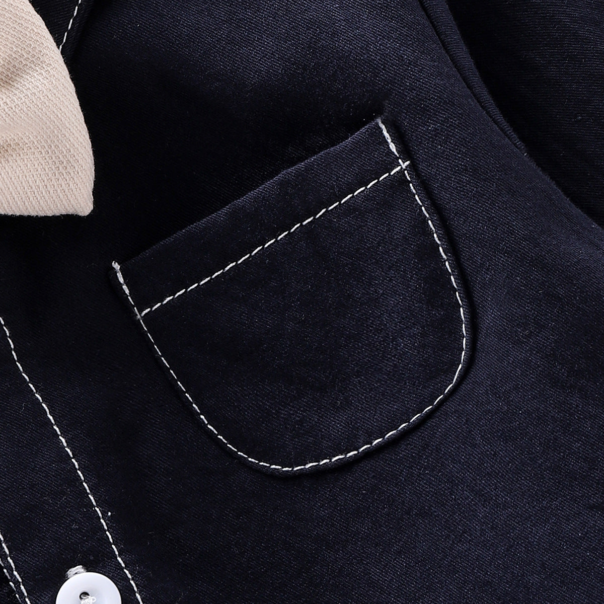 Baby Boys Long Sleeves Single Breasted Turn-down Collar Onesies, MyKids-USA®, Baby One-Pieces, MyKids-USA -  -  -  -  -  -  - 