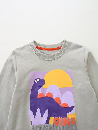 Autumn and Spring Arrival Cartoon Pattern Long Sleeves Pullover for Boys