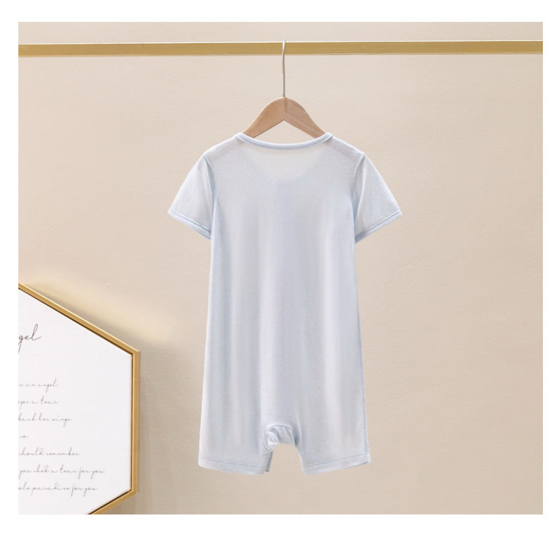Summer Arrival Baby Short Sleeves Solid Color Single Breasted Rompers Bodysuits, MyKids-USA®, Baby & Children's One-Pieces, MyKids-USA -  -  -  -  -  -  - .