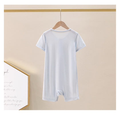 Summer Arrival Baby Short Sleeves Solid Color Single Breasted Rompers Bodysuits, MyKids-USA®, Baby & Children's One-Pieces, MyKids-USA -  -  -  -  -  -  - .