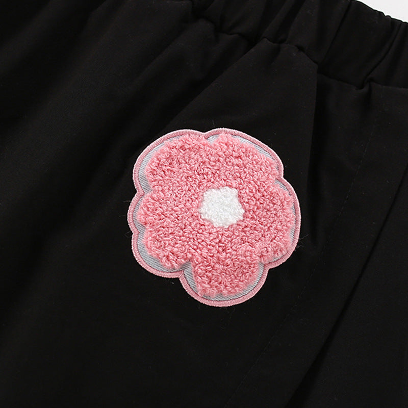 Summer Baby Kids Flowers and Letters Pattern T-shirt and Skirt Clothing Set for Girls, MyKids-USA®, Baby & Toddler Outfits, MyKids-USA -  -  -  -  -  -  - 