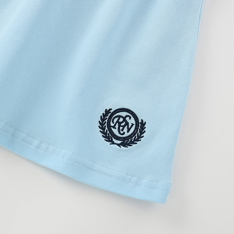 Summer Baby Kids Letters Logo Pattern Embroidered Polo Shirt and Shorts Clothing Set for Girls, MyKids-USA®, Baby & Toddler Outfits, MyKids-USA -  -  -  -  -  -  - 