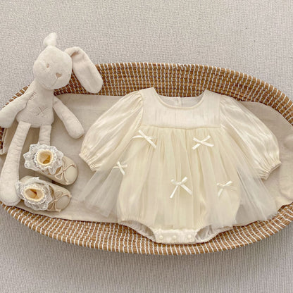 Arrival Spring and Autumn Baby Kids Girls Tulle Patchwork Onesies and Dress – Princess Sister Matching Set, MyKids-USA®, Baby & Toddler Outfits, MyKids-USA - Size/Age - 66 (3-6M) - Color - Apricot -  -  - TR2601142331-A.