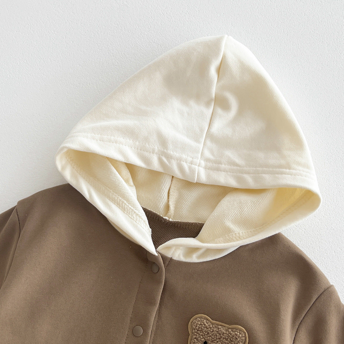 Autumn Arrival Baby Unisex Long Sleeves Teddy Bear Pattern Casual Hooded Rompers, MyKids-USA®, Baby One-Pieces, MyKids-USA -  -  -  -  -  -  - 