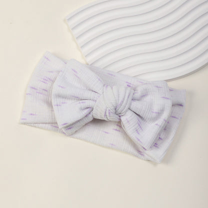 Printed Bow Headband for Baby with Fontanelle Protection, MyKids-USA®, Hair Pins, Claws & Clips, MyKids-USA - Size/Age - Average Size (0-6Y） - Color - White -  -  - TR2411282308-E.
