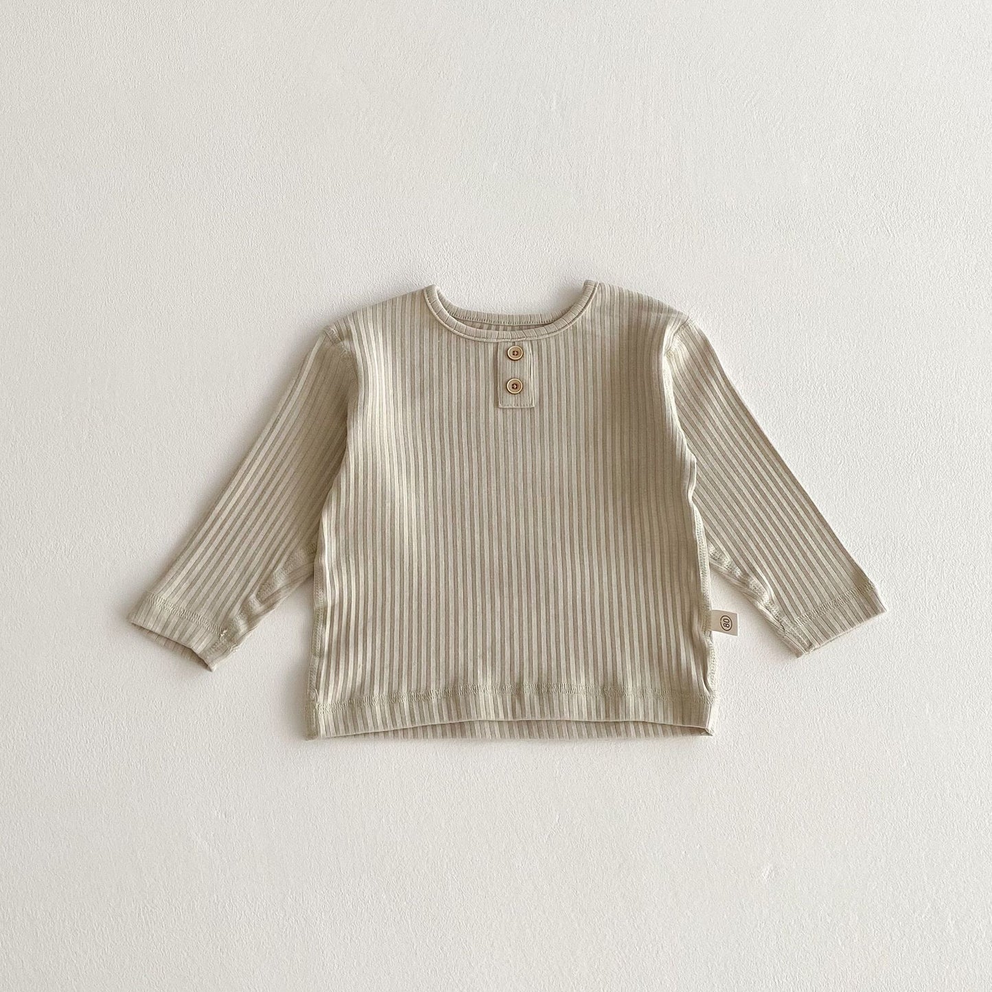Autumn and Spring Arrival Baby Kids Unisex Long Sleeves Solid Color Casual Top, MyKids-USA®, Baby & Toddler Tops, MyKids-USA - Size/Age - 80 (9-12M) - Color - Grey -  -  - TR2511102336-B