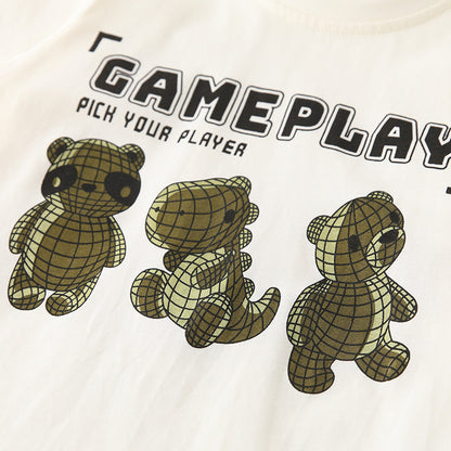 Spring and Autumn Boys Cartoon and Letters Pattern Long Sleeves Top and Pants Clothing Set, MyKids-USA®, Baby & Toddler Outfits, MyKids-USA -  -  -  -  -  -  - 