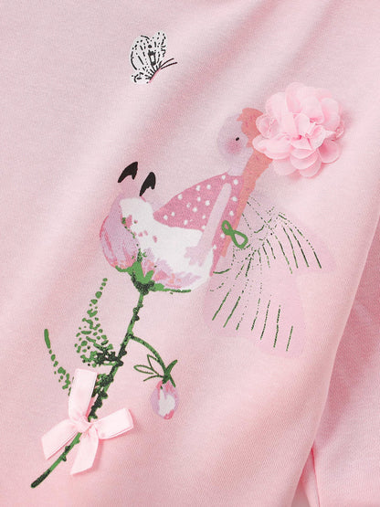 MyKids-USA® Winter Autumn Baby Kids Girls Flowers Pattern Long Sleeves Sweatshirt and Pants Clothing Set