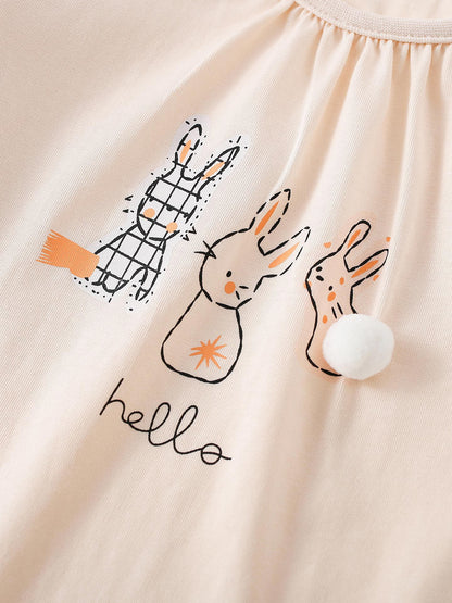 MyKids-USA® Baby Kids Girls Cartoon Pattern Long Sleeves Top