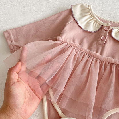 Autumn Arrival Baby Kids Girls Color Patchwork Long-sleeved Onesies and Rompers – Princess Sister Matching Set, MyKids-USA®, Baby & Toddler Outfits, MyKids-USA -  -  -  -  -  -  - 