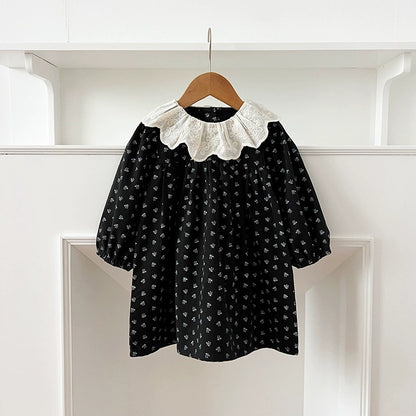 Autumn Baby Girls French Style Vintage Flowers Pattern Long-sleeved Onesies and Dress – Princess Sister Matching Set, MyKids-USA®, Baby & Toddler Dresses, MyKids-USA -  -  -  -  -  -  - 