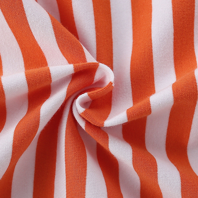 Summer Boys’ Train Embroidered Pattern Striped T-shirt in European and American Style, MyKids-USA®, Baby & Toddler Tops, MyKids-USA -  -  -  -  -  -  - 