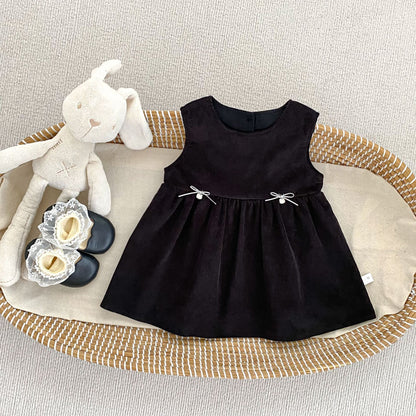 MyKids-USA® Arrival Autumn Baby Kids Girls Long Sleeves Top and Butterfly-bows Pattern Dress