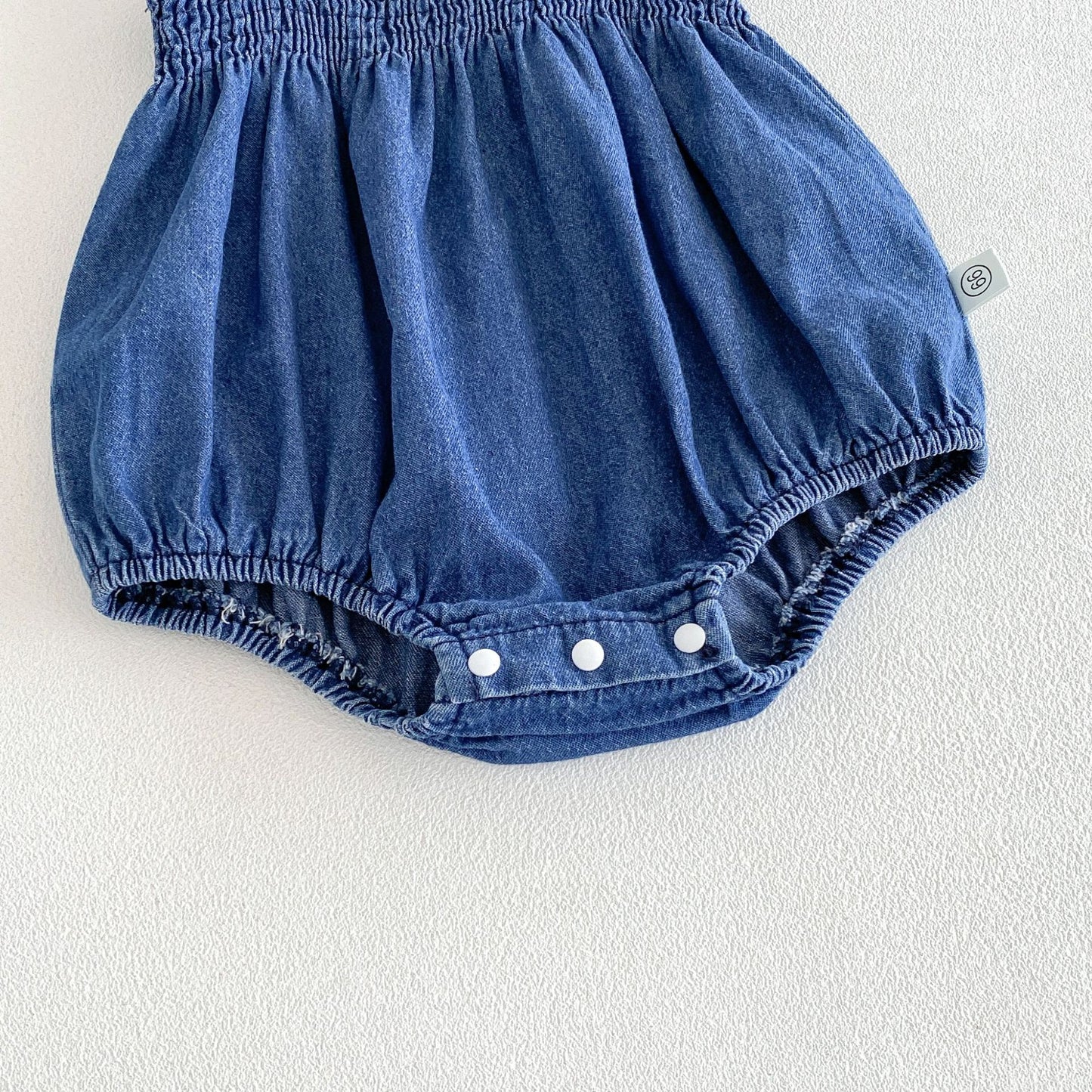 Summer Arrival Baby Girls Sleeveless Solid Color Navy Blue Strap Bodysuit