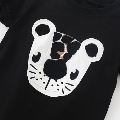 Summer Baby Kids Casual Animals Cartoon Pattern T-shirt and Shorts Clothing Set for Boys, MyKids-USA®, Baby & Toddler Outfits, MyKids-USA -  -  -  -  -  -  - 