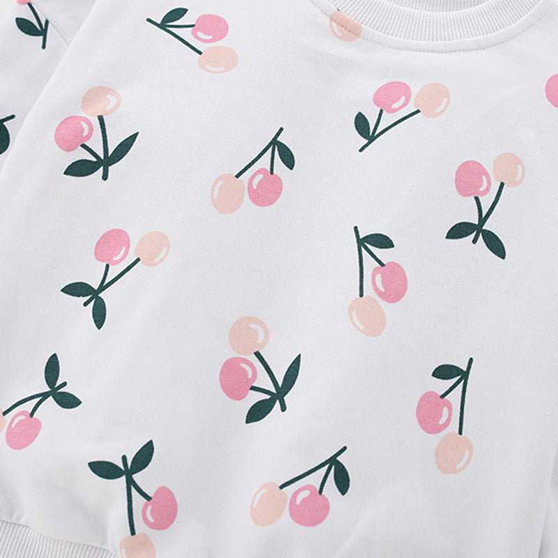 Spring and Autumn Girls Floral Pattern Long Sleeves Pullover and Pants Clothing Set, MyKids-USA®, Baby & Toddler Outfits, MyKids-USA -  -  -  -  -  -  - 