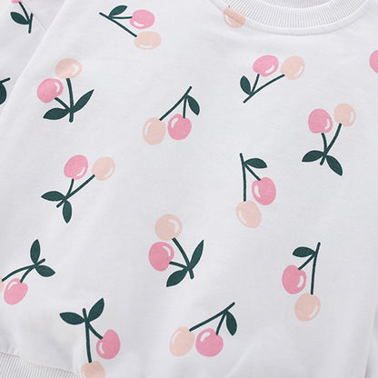 Spring and Autumn Girls Floral Pattern Long Sleeves Pullover and Pants Clothing Set, MyKids-USA®, Baby & Toddler Outfits, MyKids-USA -  -  -  -  -  -  - 