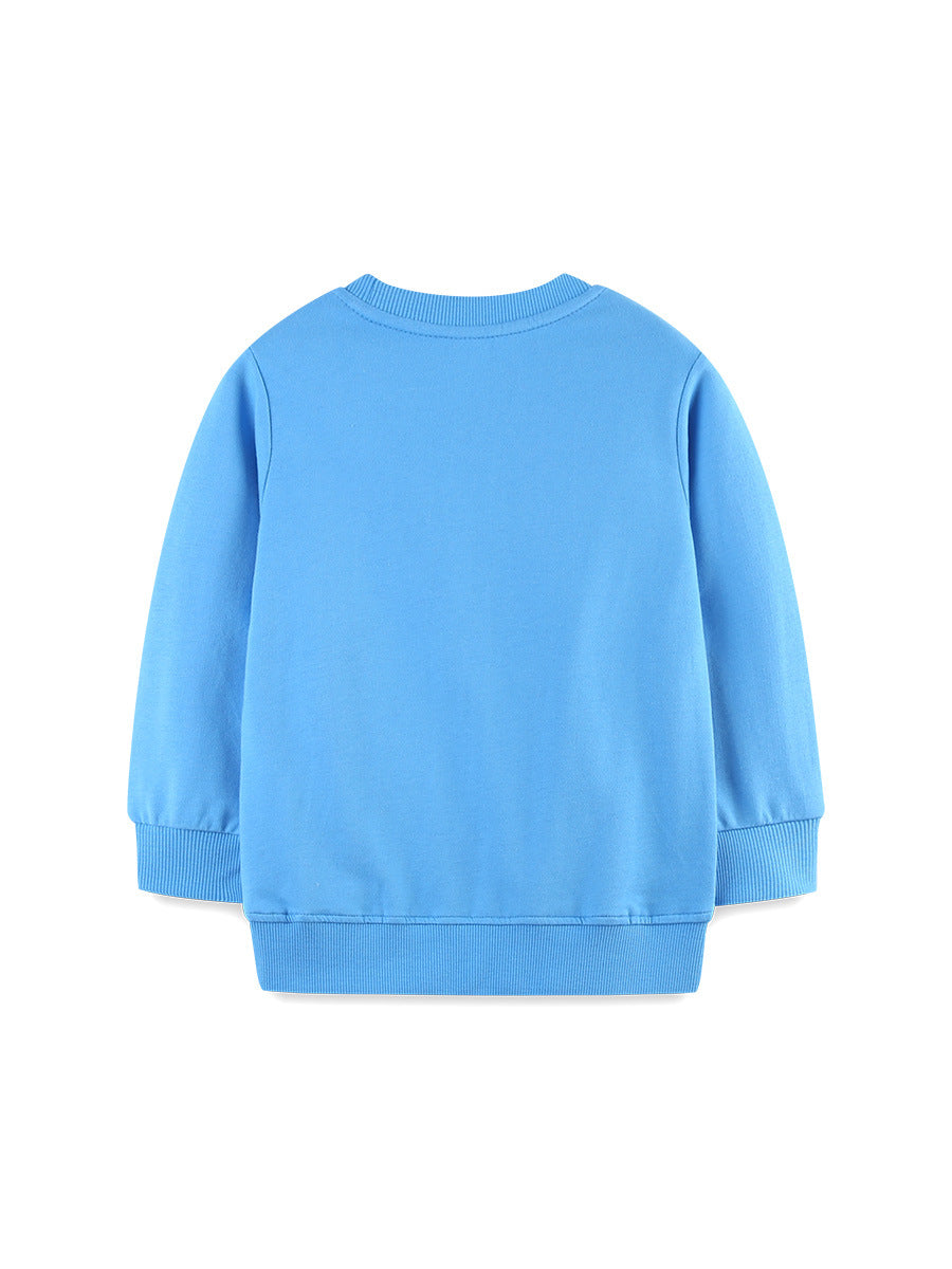 Autumn and Spring Arrival Animals Cartoon Pattern Long Sleeves Pullover for Stylish Girls