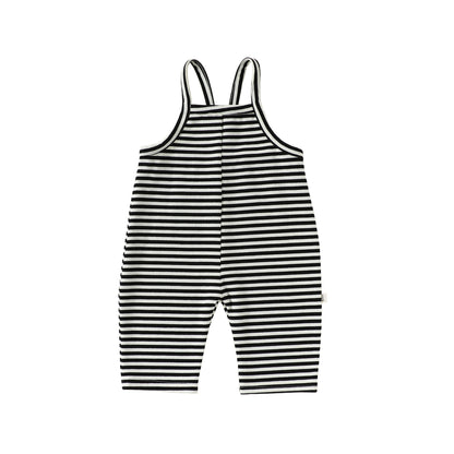 Spring Arrival Baby Unisex Sleeveless Striped Pattern Rompers Overalls, MyKids-USA®, Baby One-Pieces, MyKids-USA - Size/Age - 66 (3-6M) - Color - Black -  -  - TR2603062351-A.