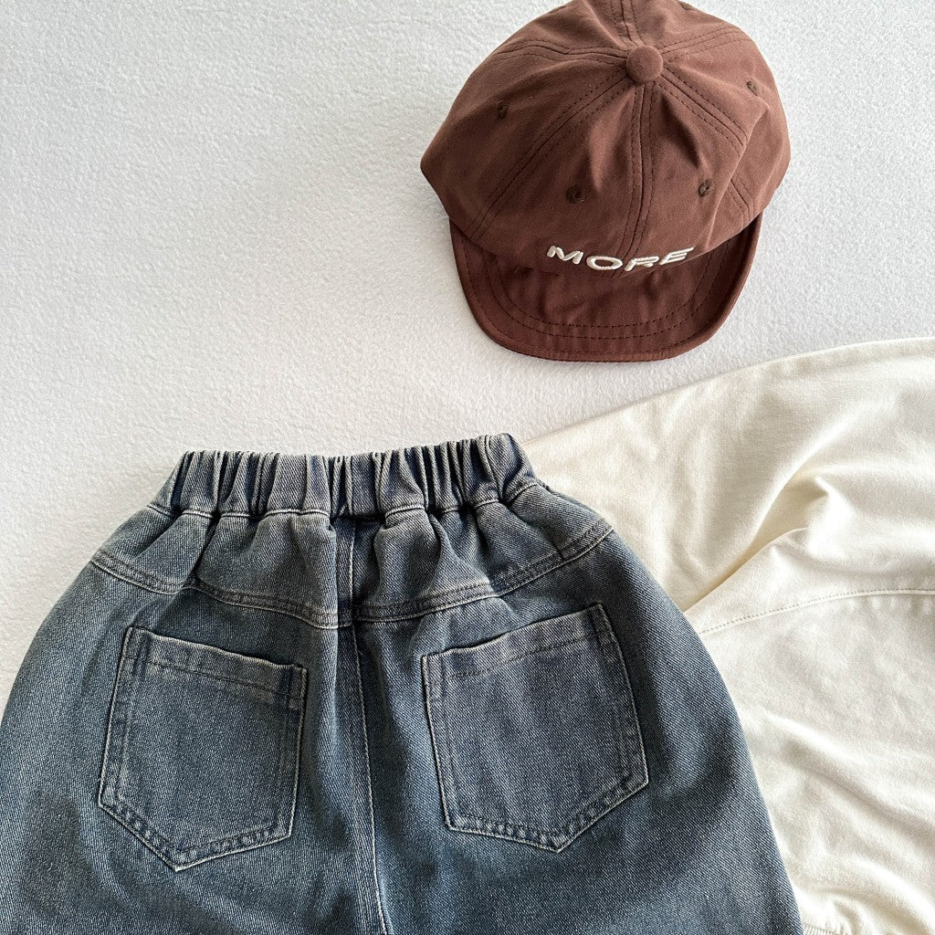 Autumn Arrival Vintage Casual Unisex Dark Blue Denim American Style Pants, MyKids-USA®, Jeans, MyKids-USA -  -  -  -  -  -  - 