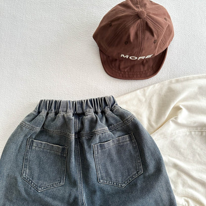 Autumn Arrival Vintage Casual Unisex Dark Blue Denim American Style Pants, MyKids-USA®, Jeans, MyKids-USA -  -  -  -  -  -  - 