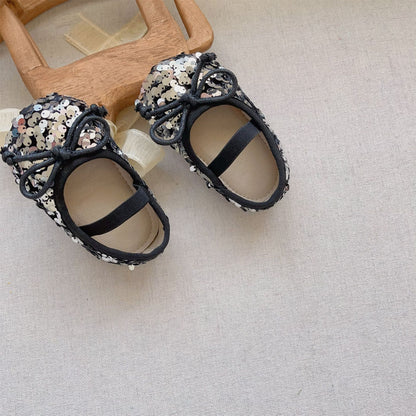 Autumn Baby Girl Sequin Design Toddler Soft-Sole Anti-slip Walking Shoes, MyKids-USA®, Baby & Toddler Shoes, MyKids-USA - Size/Age - insole length 11.00 cm - Color - Black -  -  - TR2410071656-A