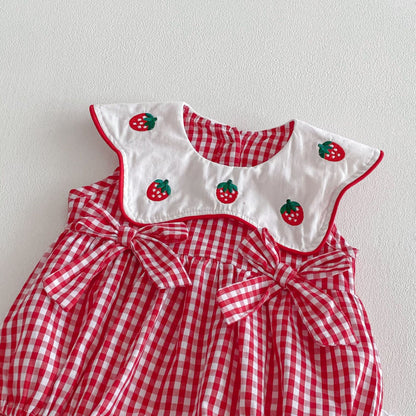 Arrival Summer and Spring Baby Girls Plaid Sleeveless Bodysuit, MyKids-USA®, Bodysuits, MyKids-USA -  -  -  -  -  -  - .