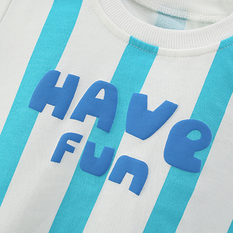 Striped and Letters Pattern Long Sleeves Pullover for Boys, MyKids-USA®, Baby & Toddler Outerwear, MyKids-USA -  -  -  -  -  -  - 