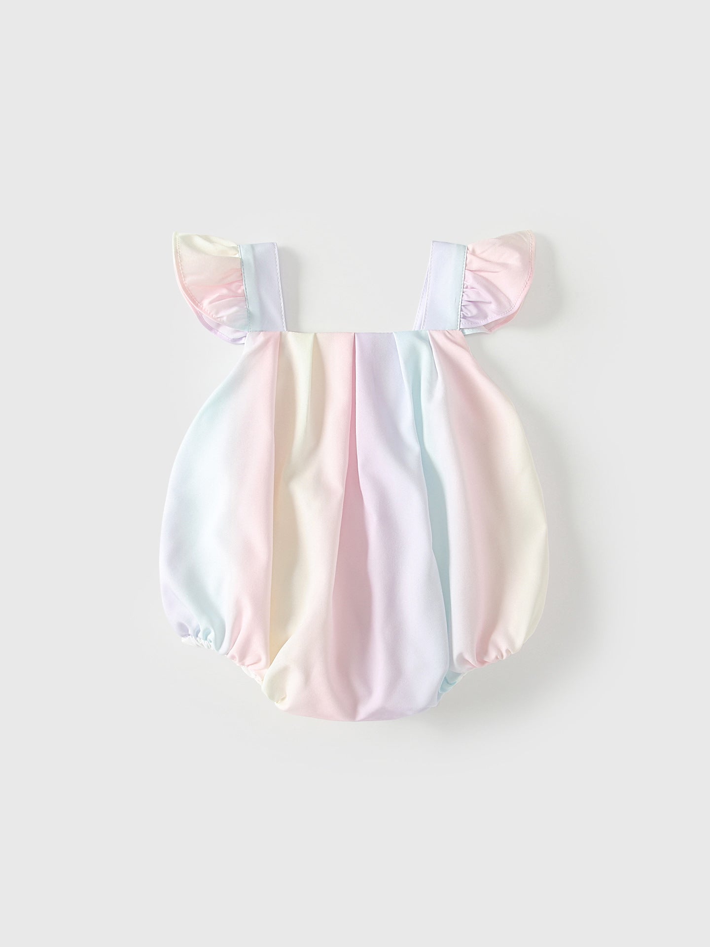 Summer Arrival Baby Girls Fly Sleeves Color Patchwork Strap Bodysuits, MyKids-USA®, Baby & Children's One-Pieces, MyKids-USA -  -  -  -  -  -  - .