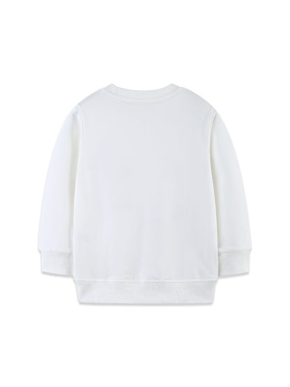 Autumn and Spring Arrival Fruits Cartoon Pattern Long Sleeves Pullover for Stylish Kids