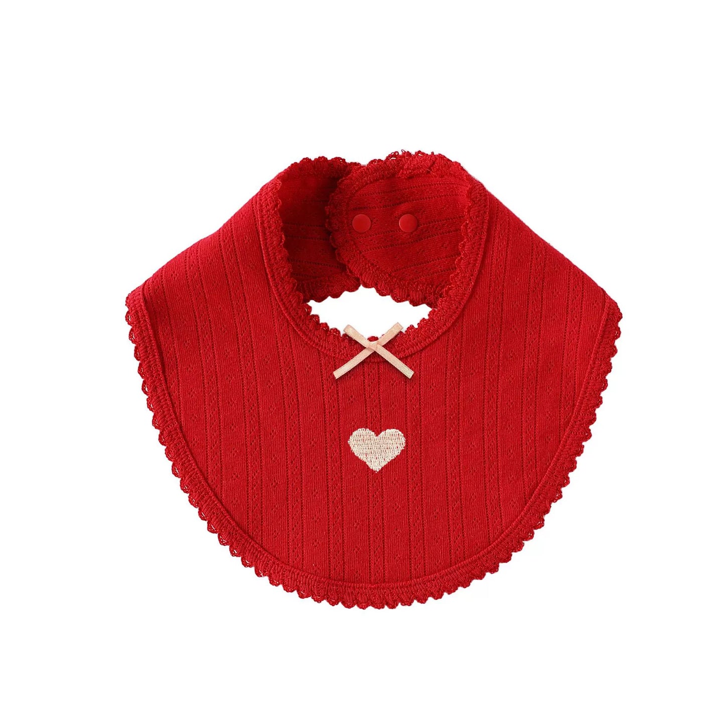 Simple Various Pattern Cotton Bib for Baby, MyKids-USA®, Bibs, MyKids-USA - Size/Age - S (1-3Y) - Color - Red -  -  - TR2508282310-C