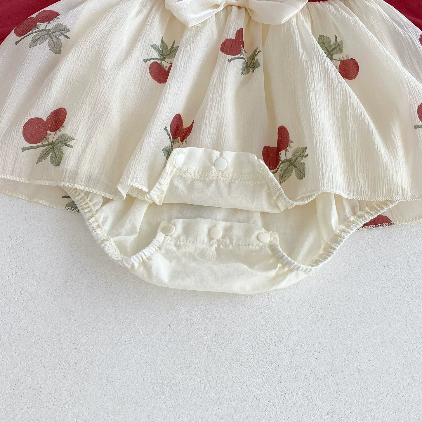 Autumn Hot Selling Baby Girls Cherry Pattern Long Sleeves Color Patchwork Onesies Bodysuits, MyKids-USA®, Baby & Toddler Dresses, MyKids-USA -  -  -  -  -  -  - 