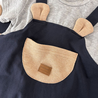 Design Summer Baby Kids Boys Teddy Bear Pattern Color Patchwork Short Sleeves Romper, MyKids-USA®, Baby One-Pieces, MyKids-USA -  -  -  -  -  -  - 