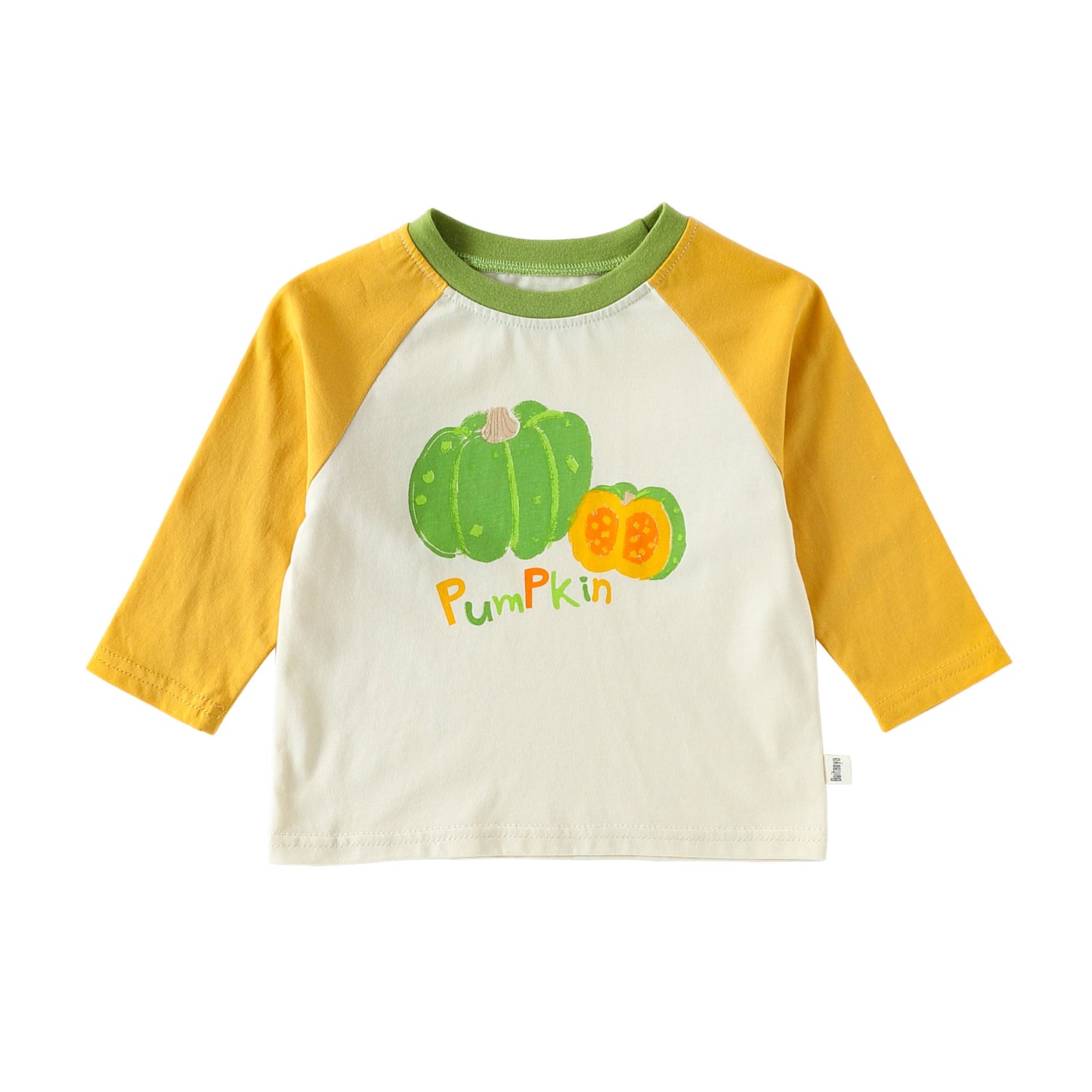 Autumn and Spring Arrival Baby Kids Long Sleeves Cartoon Pattern Color Patchwork Top, MyKids-USA®, Shirts, MyKids-USA - Size/Age - 80 (9-12M) - Color - Yellow -  -  - TR2509242316-C