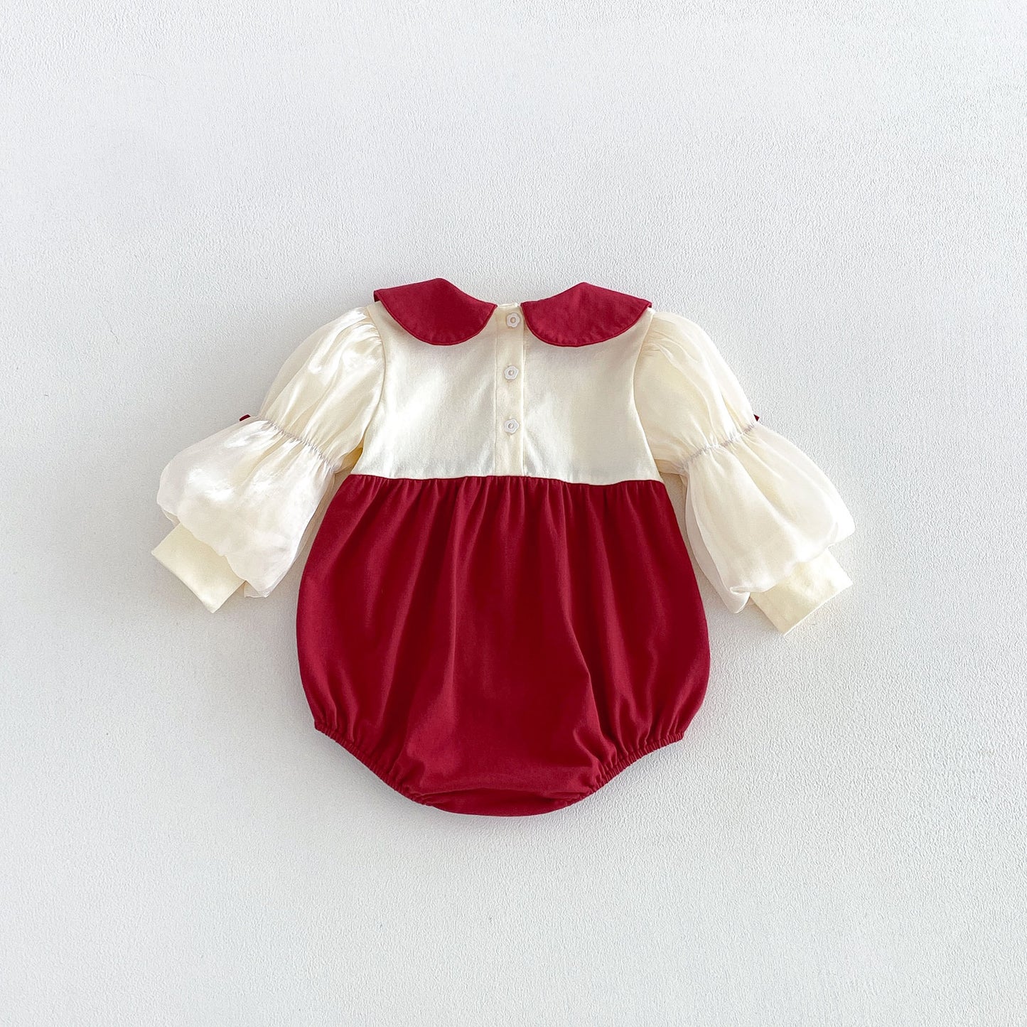 MyKids-USA® Autumn Arrival Baby Girls Long Sleeves Color Patchwork Bodysuit