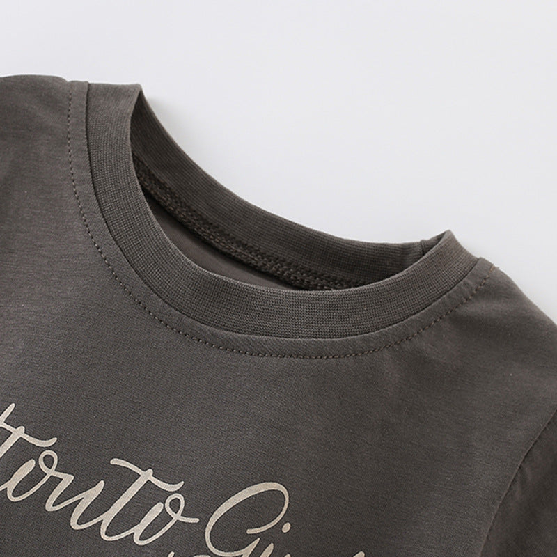 Summer Arrival Girls’ Rabbits Cartoon and Letters Pattern Short Sleeves T-shirt in European and American Style, MyKids-USA®, T-Shirts, MyKids-USA -  -  -  -  -  -  - 