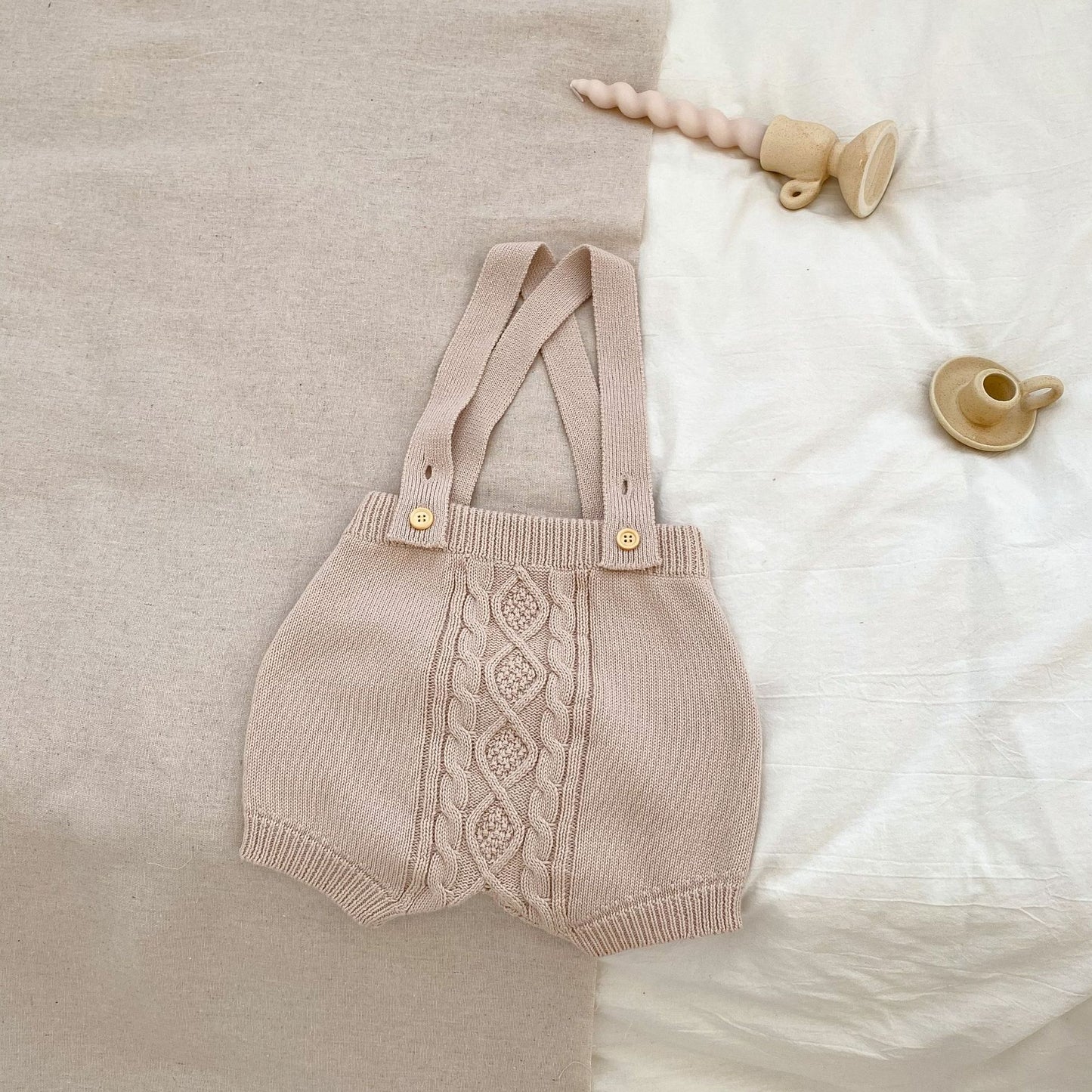 Autumn Solid Color Knitted Overalls Quality