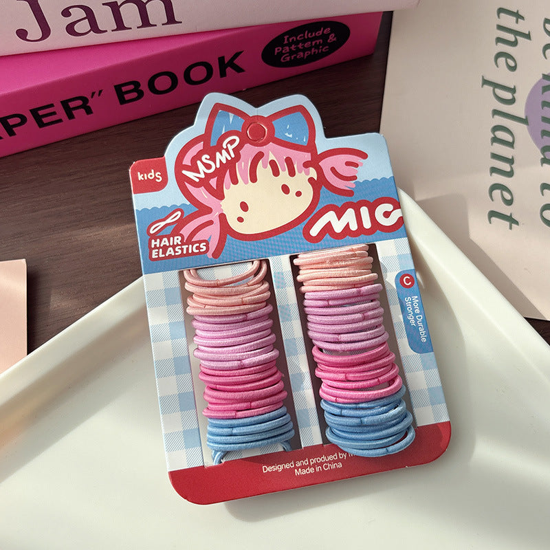 Basic Candy Color Elastic Hair Tie Wholesale, MyKids-USA®, Ponytail Holders, MyKids-USA - Size/Age - Average Size (0-12Y） - Color - Pink -  -  - TR2604202206-E.